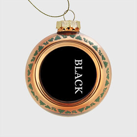 Стеклянный ёлочный шар с принтом Чёрная футболка с текстом в Курске, Стекло | Диаметр: 80 мм | black | текст | чёрный