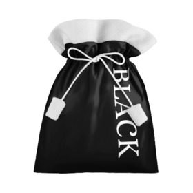 Подарочный 3D мешок с принтом Чёрная футболка с текстом в Курске, 100% полиэстер | Размер: 29*39 см | black | текст | чёрный