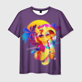 Мужская футболка 3D с принтом My little pony в Курске, 100% полиэфир | прямой крой, круглый вырез горловины, длина до линии бедер | applejack | little | magic | mlp | my | pinkie pie | pony | rainbow dash | rarity | twilight | дракон | дружба | единорог | искорка | пони | селестия | спайк | сумеречная | это чудо