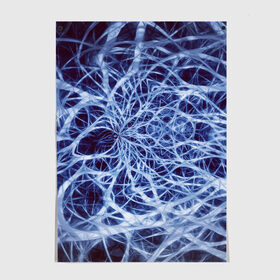 Постер с принтом Nerves в Курске, 100% бумага
 | бумага, плотность 150 мг. Матовая, но за счет высокого коэффициента гладкости имеет небольшой блеск и дает на свету блики, но в отличии от глянцевой бумаги не покрыта лаком | nerves | абстрактно | абстрактные | абстрактный | абстракция | нейронная | неон | неонка | неоновые | нерв | нервная | нервы | объёмные | объёмный | светящиеся | светящийся | сетка | сеть | система