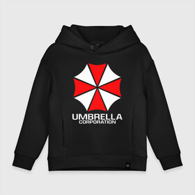 Детское худи Oversize хлопок с принтом UMBRELLA CORP в Курске, френч-терри — 70% хлопок, 30% полиэстер. Мягкий теплый начес внутри —100% хлопок | боковые карманы, эластичные манжеты и нижняя кромка, капюшон на магнитной кнопке | ada wong | biohazard | leon | nemesis | project resistance | raccoon city | re | re3 | resident evil | resident evil 3 | rpd | stars | umbrella | ада вонг | амбрелла | немезис | ужасы