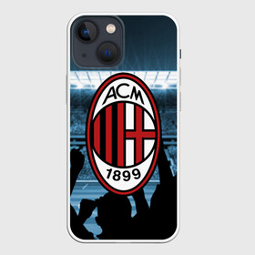 Чехол для iPhone 13 mini с принтом Milan в Курске,  |  | champions | football | milan | soccer | uefa | world cup | лига чемпионов | милан | форма | формы | футбол