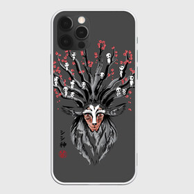 Чехол для iPhone 12 Pro Max с принтом Princess Mononoke в Курске, Силикон |  | eboshi | ghibli | hayao | hime | lady | miyazaki | mononoke | princess | studio | аситака | волчица | гибли | дух леса | мононоке | моро | сан