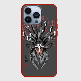 Чехол для iPhone 13 Pro с принтом Princess Mononoke в Курске,  |  | eboshi | ghibli | hayao | hime | lady | miyazaki | mononoke | princess | studio | аситака | волчица | гибли | дух леса | мононоке | моро | сан