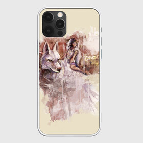 Чехол для iPhone 12 Pro Max с принтом Princess Mononoke в Курске, Силикон |  | eboshi | ghibli | hayao | hime | lady | miyazaki | mononoke | princess | studio | аситака | волчица | гибли | дух леса | мононоке | моро | сан