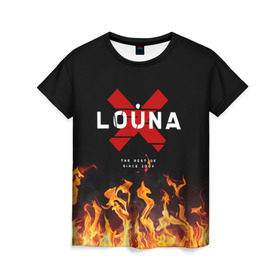 Женская футболка 3D с принтом Louna в Курске, 100% полиэфир ( синтетическое хлопкоподобное полотно) | прямой крой, круглый вырез горловины, длина до линии бедер | 