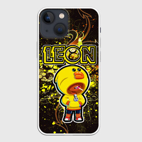 Чехол для iPhone 13 mini с принтом Brawl Stars (leon sally) в Курске,  |  | brawl | leon | moba | sally | stars | supercell | игра