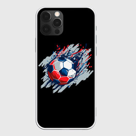 Чехол для iPhone 12 Pro Max с принтом Мяч в Курске, Силикон |  | football | game | russia | sport | брызги красок | игра | россия | спорт | футбол | футбольный мяч