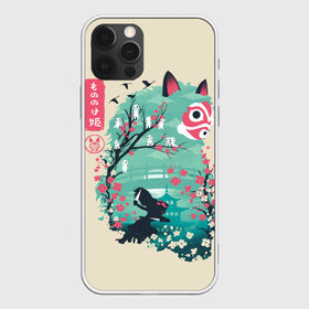 Чехол для iPhone 12 Pro Max с принтом Princess Mononoke в Курске, Силикон |  | eboshi | ghibli | hayao | hime | lady | miyazaki | mononoke | princess | studio | аситака | волчица | гибли | дух леса | мононоке | моро | сан