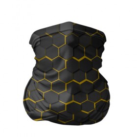 Бандана-труба 3D с принтом OCTAGON желтый в Курске, 100% полиэстер, ткань с особыми свойствами — Activecool | плотность 150‒180 г/м2; хорошо тянется, но сохраняет форму | neon octagon | octagon | желтые соты | желтые соты в неоне | неон | неоновые соты | шестиугольники