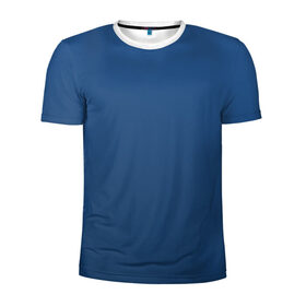 Мужская футболка 3D спортивная с принтом 19-4052 Classic Blue в Курске, 100% полиэстер с улучшенными характеристиками | приталенный силуэт, круглая горловина, широкие плечи, сужается к линии бедра | Тематика изображения на принте: 9 4052 | без дизайна | без принта | без узора | главный цвет 2020 года | код цвета | нг | новый год | праздник | про | рождество | синий | синяя одежда | цвет нового года