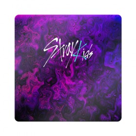 Магнит виниловый Квадрат с принтом Stray Kids в Курске, полимерный материал с магнитным слоем | размер 9*9 см, закругленные углы | k pop | stray kids | стрей кидс | стрэй кидс