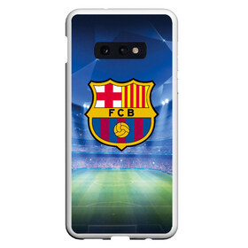 Чехол для Samsung S10E с принтом FC Barcelona в Курске, Силикон | Область печати: задняя сторона чехла, без боковых панелей | Тематика изображения на принте: barcelona | spain | барселона | испания