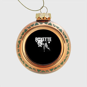 Стеклянный ёлочный шар с принтом Roxette в Курске, Стекло | Диаметр: 80 мм | pop | rock | roxette | мари фредрикссон | пер гессле | поп | поп рок. евро поп | рок | роксет | роксэт