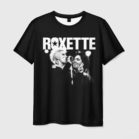 Мужская футболка 3D с принтом Roxette в Курске, 100% полиэфир | прямой крой, круглый вырез горловины, длина до линии бедер | Тематика изображения на принте: pop | rock | roxette | мари фредрикссон | пер гессле | поп | поп рок. евро поп | рок | роксет | роксэт