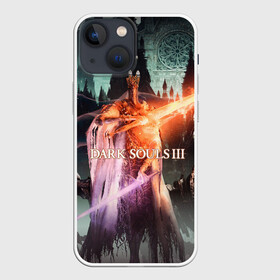 Чехол для iPhone 13 mini с принтом Dark Souls 3 Pontiff Sulyvahn в Курске,  |  | action | art | dark | game | pontiff sulyvahn | rpg | souls | арт | босс | души | игра | понтифик саливан | рпг | тёмные | экшн