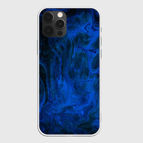 Чехол для iPhone 12 Pro Max с принтом BLUE GLOSS в Курске, Силикон |  | Тематика изображения на принте: abstraction | blue | cosmos | gloss | kosmos | neon | trend | абстракция | акрил | акриловые | блеск | кислотный | космос | краски | синий