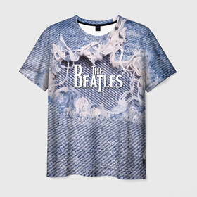Мужская футболка 3D с принтом The Beatles в Курске, 100% полиэфир | прямой крой, круглый вырез горловины, длина до линии бедер | england | group | jeans | legend | liverpool | music | rock | the beatles | англия | битлз | группа | джинса | легенда | ливерпуль | музыка | рок