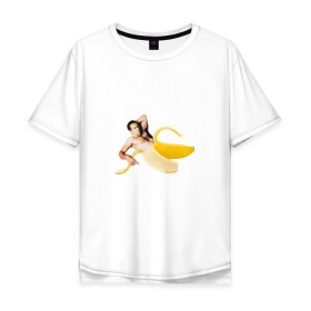 Мужская футболка хлопок Oversize с принтом Николас Кейдж в банане в Курске, 100% хлопок | свободный крой, круглый ворот, “спинка” длиннее передней части | mem | memes | актер | банан | знаменитость | мем | николас кейдж | прикол | смешная картинка | юмор