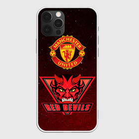 Чехол для iPhone 12 Pro Max с принтом Манчестер в Курске, Силикон |  | manchester united | red devils | красные дьяволы | манчестер | манчестер юнайтед | футбол