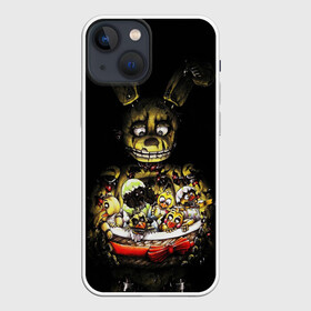 Чехол для iPhone 13 mini с принтом Five Nights At Freddys в Курске,  |  | five nights at freddys | foxy | freddy | аниматроники | игра | компьютерная игра | робот | фокси | фредди | чика
