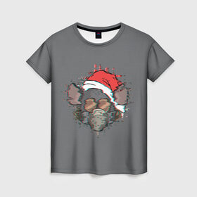 Женская футболка 3D с принтом Пиклрик крыс в Курске, 100% полиэфир ( синтетическое хлопкоподобное полотно) | прямой крой, круглый вырез горловины, длина до линии бедер | dsgnkovaleva рик и морти | happy new year. | piclerick | vdkovmar | дед мороз | джастин ройланд | дэн хармон | мистер мисикс | новый год | пиклрик | плюмбус. rickmorty | санта клаус