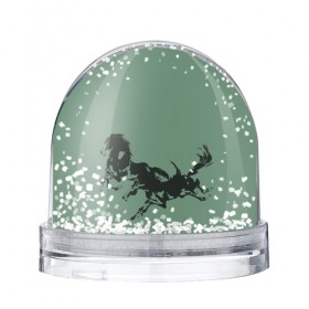 Снежный шар с принтом черные кони в Курске, Пластик | Изображение внутри шара печатается на глянцевой фотобумаге с двух сторон | животные | конный спорт | конь | лошадь | наездник | спорт