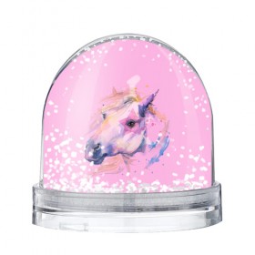 Снежный шар с принтом ONE LOVE в Курске, Пластик | Изображение внутри шара печатается на глянцевой фотобумаге с двух сторон | животные | конный спорт | конь | лошадь | наездник | спорт