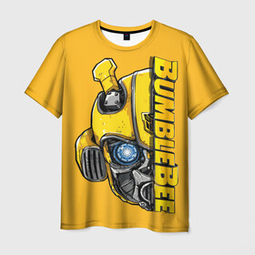 Мужская футболка 3D с принтом Transformers Bumblebee в Курске, 100% полиэфир | прямой крой, круглый вырез горловины, длина до линии бедер | bumblebee | transformers | автоботы | бамблби | мегатрон | оптимус прайм | роботы | трансформеры