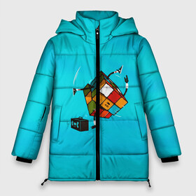 Женская зимняя куртка 3D с принтом Кубик Рубика танцор в Курске, верх — 100% полиэстер; подкладка — 100% полиэстер; утеплитель — 100% полиэстер | длина ниже бедра, силуэт Оверсайз. Есть воротник-стойка, отстегивающийся капюшон и ветрозащитная планка. 

Боковые карманы с листочкой на кнопках и внутренний карман на молнии | mathematica | кубик | магия. формулы | математика | наука | рубика | соберись | танец | технарь
