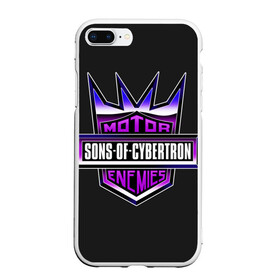 Чехол для iPhone 7Plus/8 Plus матовый с принтом Sons of cybertron в Курске, Силикон | Область печати: задняя сторона чехла, без боковых панелей | bumblebee | transformers | автоботы | бамблби | мегатрон | оптимус прайм | роботы | трансформеры