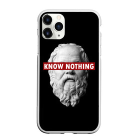 Чехол для iPhone 11 Pro матовый с принтом Ничего Не Знаю в Курске, Силикон |  | supreme | греция | картинка | прикол | прикольна | сократ | статуя | супреме | суприм | суприме | философ | философия