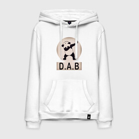 Мужская толстовка хлопок с принтом DAB Panda в Курске, френч-терри, мягкий теплый начес внутри (100% хлопок) | карман-кенгуру, эластичные манжеты и нижняя кромка, капюшон с подкладом и шнурком | Тематика изображения на принте: best | dab | dabbig | dance | freedom | hip hop | music | panda | rap | даб | даббинг | животные | крутой | лучший | медведь | музыка | панда | рэп | рэпер | свобода | танец | хип хоп