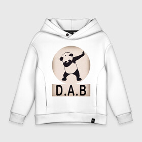 Детское худи Oversize хлопок с принтом DAB Panda в Курске, френч-терри — 70% хлопок, 30% полиэстер. Мягкий теплый начес внутри —100% хлопок | боковые карманы, эластичные манжеты и нижняя кромка, капюшон на магнитной кнопке | best | dab | dabbig | dance | freedom | hip hop | music | panda | rap | даб | даббинг | животные | крутой | лучший | медведь | музыка | панда | рэп | рэпер | свобода | танец | хип хоп