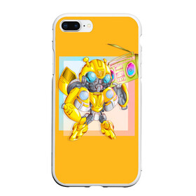 Чехол для iPhone 7Plus/8 Plus матовый с принтом Transformers в Курске, Силикон | Область печати: задняя сторона чехла, без боковых панелей | bumblebee | transformers | автоботы | бамблби | мегатрон | оптимус прайм | роботы | трансформеры