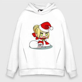 Мужское худи Oversize хлопок с принтом Padoru Padoru мем в Курске, френч-терри — 70% хлопок, 30% полиэстер. Мягкий теплый начес внутри —100% хлопок | боковые карманы, эластичные манжеты и нижняя кромка, капюшон на магнитной кнопке | Тематика изображения на принте: fate | padoru | аниме | мем | новый год | падору | санта | тянка | чиби | чибик