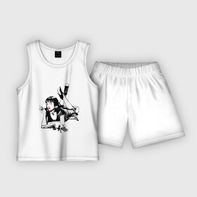 Детская пижама с шортами хлопок с принтом Мия Уоллес Криминальное чтиво в Курске,  |  | криминальное чтиво | миа | мия | мия уоллес | тарантино
