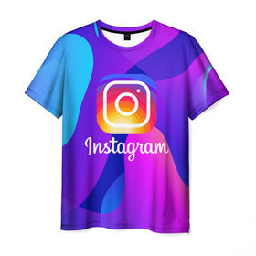 Мужская футболка 3D с принтом Instagram Exclusive в Курске, 100% полиэфир | прямой крой, круглый вырез горловины, длина до линии бедер | insta | instagram | instagramm | social | видео | инста | инстаграм | инстаграмм | приложение | социальная сеть | фото
