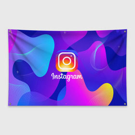 Флаг-баннер с принтом Instagram Exclusive в Курске, 100% полиэстер | размер 67 х 109 см, плотность ткани — 95 г/м2; по краям флага есть четыре люверса для крепления | insta | instagram | instagramm | social | видео | инста | инстаграм | инстаграмм | приложение | социальная сеть | фото