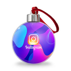 Ёлочный шар с принтом Instagram Exclusive в Курске, Пластик | Диаметр: 77 мм | insta | instagram | instagramm | social | видео | инста | инстаграм | инстаграмм | приложение | социальная сеть | фото