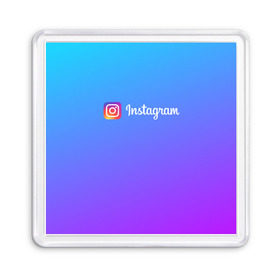 Магнит 55*55 с принтом INSTAGRAM GRADIENT в Курске, Пластик | Размер: 65*65 мм; Размер печати: 55*55 мм | insta | instagram | instagramm | social | видео | инста | инстаграм | инстаграмм | приложение | социальная сеть | фото