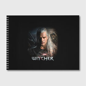 Альбом для рисования с принтом THE WITCHER в Курске, 100% бумага
 | матовая бумага, плотность 200 мг. | Тематика изображения на принте: geralt | netflix | the witcher | witcher | ведьмак | геральт | йенифер | нетфликс | сериал ведьмак | трисс | цири