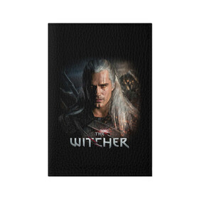 Обложка для паспорта матовая кожа с принтом THE WITCHER в Курске, натуральная матовая кожа | размер 19,3 х 13,7 см; прозрачные пластиковые крепления | geralt | netflix | the witcher | witcher | ведьмак | геральт | йенифер | нетфликс | сериал ведьмак | трисс | цири