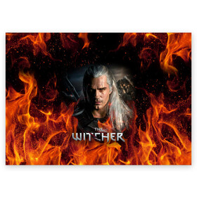 Поздравительная открытка с принтом THE WITCHER в Курске, 100% бумага | плотность бумаги 280 г/м2, матовая, на обратной стороне линовка и место для марки
 | Тематика изображения на принте: geralt | netflix | the witcher | witcher | ведьмак | геральт | йенифер | нетфликс | сериал ведьмак | трисс | цири