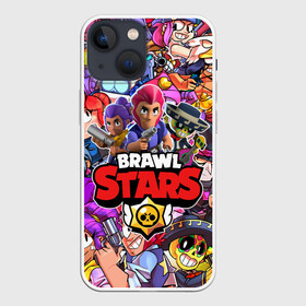 Чехол для iPhone 13 mini с принтом BRAWL STARS в Курске,  |  | brawl stars | brawl stars все персонажи | crow | leon | leon shark | sally leon | shark | stars | акула | берли | ворон | леон | леон акула | спайк | эль примо