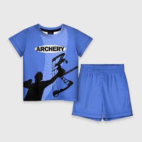 Детский костюм с шортами 3D с принтом Archery в Курске,  |  | archer | archery | bow | bow hunter | bowhunter | лук | лучник | стрельба из лука