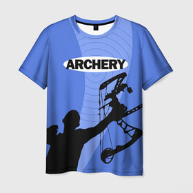 Мужская футболка 3D с принтом Archery в Курске, 100% полиэфир | прямой крой, круглый вырез горловины, длина до линии бедер | archer | archery | bow | bow hunter | bowhunter | лук | лучник | стрельба из лука