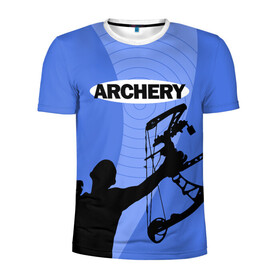 Мужская футболка 3D спортивная с принтом Archery в Курске, 100% полиэстер с улучшенными характеристиками | приталенный силуэт, круглая горловина, широкие плечи, сужается к линии бедра | archer | archery | bow | bow hunter | bowhunter | лук | лучник | стрельба из лука