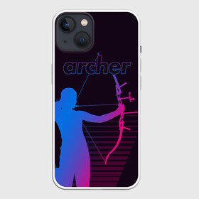 Чехол для iPhone 13 с принтом Archer в Курске,  |  | archer | archery | bow | bow hunter | bowhunter | лук | лучник | стрельба из лука