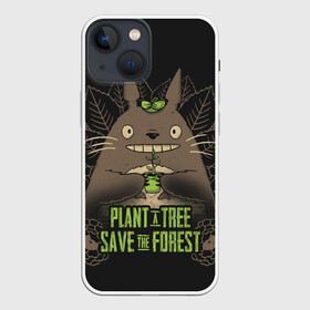 Чехол для iPhone 13 mini с принтом Plant a tree Save the forest в Курске,  |  | anime | hayao miyazaki | japanese | meme | miyazaki | piano | studio ghibli | tokyo | totoro | гибли | котобус | мой | сосед | сусуватари | тонари | тоторо | хаяо миядзаки